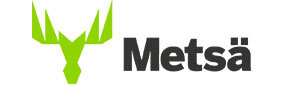 Metsä logo mustalla kirjoitettuna valkoisella taustalla.